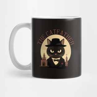 THE CATFATHER, minimalistic Mug